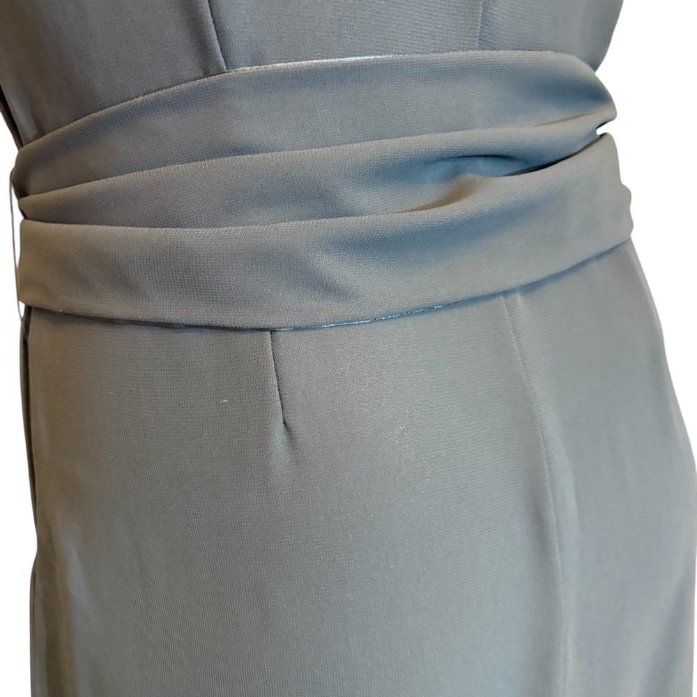 H&M Teal Chiffon Midi Slip Dress, 14 (EUR 44) - Picture 15 of 16